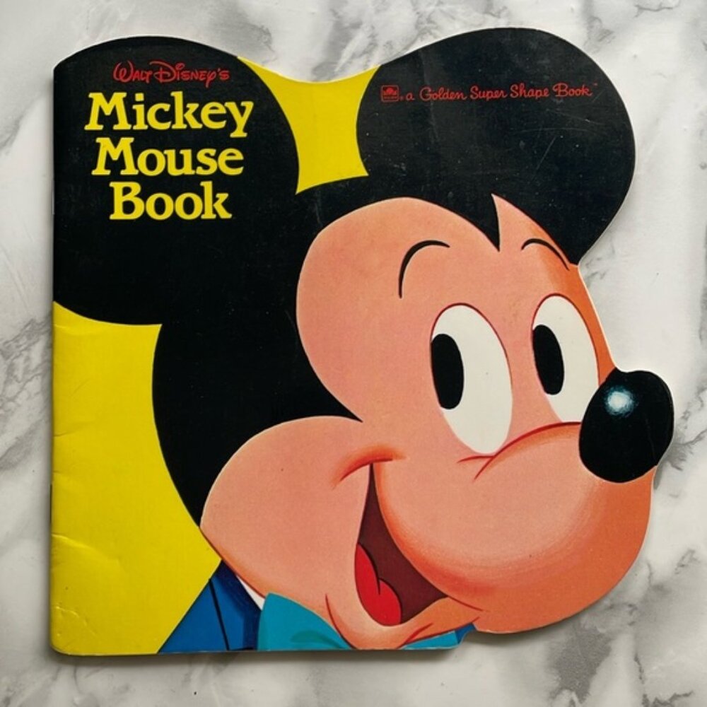 Vintage Mickey Moe book - A Golden Book Shape Book SOFTCOVER